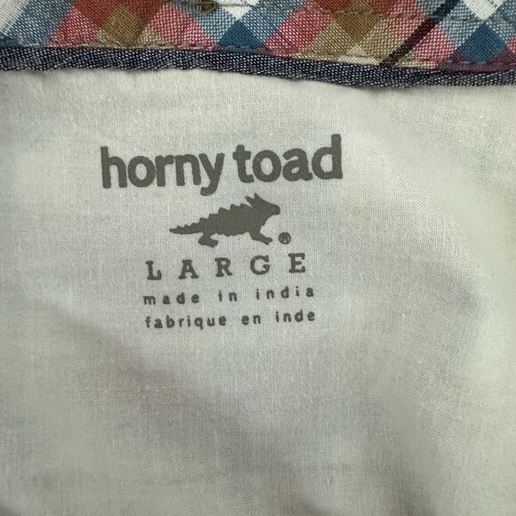 Horny Toad Shirt Mens Large Red Button Plaid Organic Outdoor Breathable Casual - Picture 6 of 11